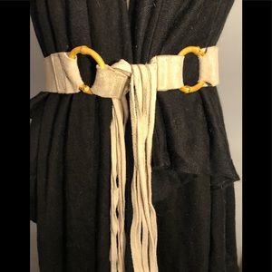 Tan suede belt size sm